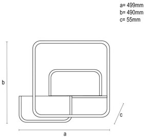 Plafonieră LED dimabilă LED/70W/230V 3000-6500K + telecomandă