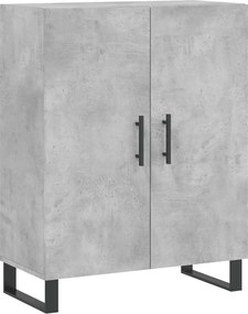 vidaXL Dulap, gri beton, 69,5x34x90 cm, lemn compozit