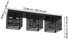 Plafonieră PIEDRITAS 3xE27/40W/230V Eglo 900357