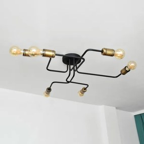 LED Lustră aplicată TUBE 6xE27/15W/230V