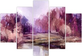 Tablou - Peisaj de toamnă - pictură (150x105 cm)