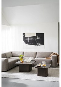 Măsuță de cafea maro închis cu aspect de lemn de stejar ø 60 cm Sullivan – Rowico