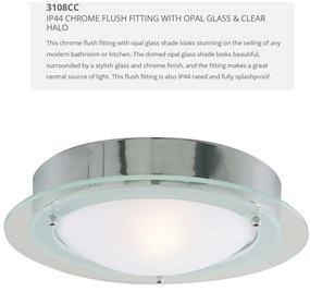 Aplica de perete / tavan pentru baie IP44 Discs 20cm 3108CC SRT