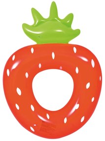 Vetro-Plus Inflatable Ring Strawberry, 101 x 76 cm