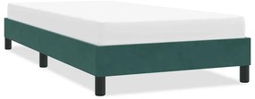 vidaXL Cadru de pat fără saltea, verde închis, 80x220 cm, catifea