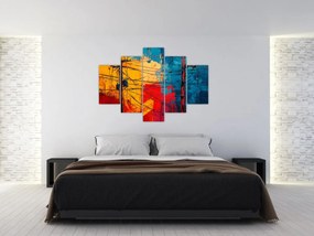 Tablou - Linii electrice abstracte (150x105 cm)