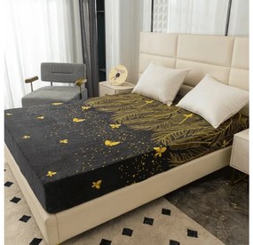 Cearsaf microplus VISATA 180x200 cm negru