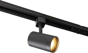 Sistem de iluminat inteligent pe șină monofazat, incl. 14 Wifi GU10 negru - Iconic Jeana