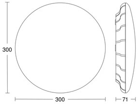 Plafonieră LED cu senzor RS PRO S10 SC 9,1W/230V 3000K Steinel 081096