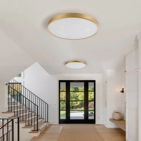 Brilagi - Corp de iluminat LED dimabil GLASS POOL DOUBLE, 80W/230V, 60 cm, auriu + telecomandă