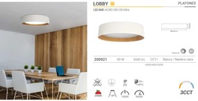 Lustra / Plafoniera LED moderna design slim LOBBY 50W