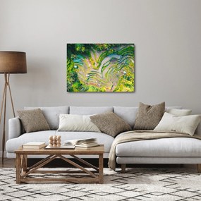 Tablou cu lanuri de orez din privire de sus (70x50 cm)
