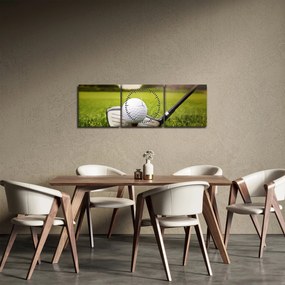 Tablou - Golf (cu ceas) (90x30 cm)