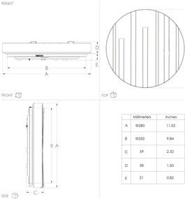 Plafonieră LED FERENTINO LED/10W/230V d. 28 cm Eglo 900607