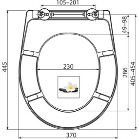 Capac wc soft close duroplast Alcadrain A604 FLOWER Flower