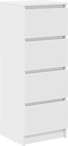 vidaXL Bufetă albă 37,5x35x99 cm din lemn prelucrat