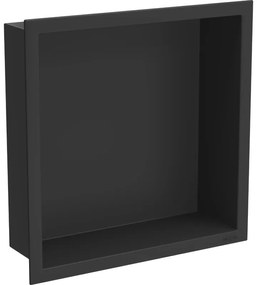 Mexen X-Wall-R raft de încastrare cu flanșă 30 x 30 cm, Neagră - 1970303010
