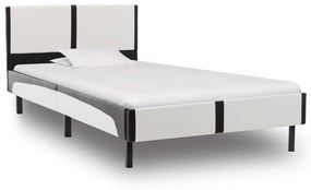 277510 vidaXL Pat cu saltea, spumă cu memorie, 90 x 200 cm piele ecologică