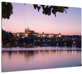 Tablou cu palatul din Praga și Vltava (70x50 cm), în 40 de alte dimensiuni noi