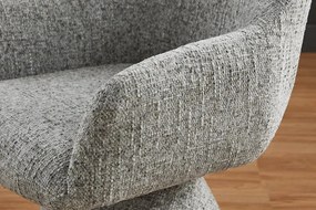 Scaun pivotant AMBIENTO tesatura Chenille gri