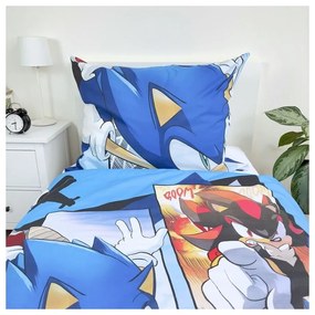 Lenjerie de pat pentru copii din bumbac pentru pat de o persoană 140x200 cm Sonic – Jerry Fabrics