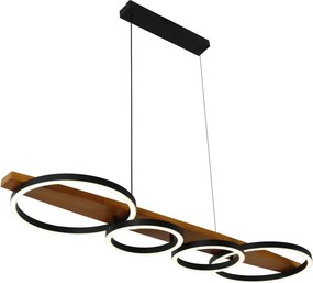 Brilagi - Lustră LED pe cablu PLANK LED/35W/230V 4000K 30x100 cm lemn