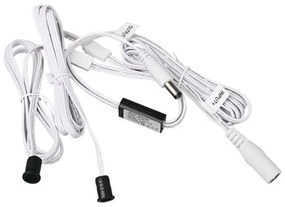 Senzor cu 2 capete pentru usa, 12-24V, Max 60 W, 1.5 m, alb, V-TAC