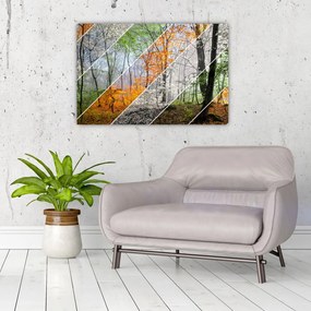 Tablou - Schimbarea anotimpurilor (90x60 cm)
