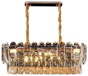 Candelabru Cristal, Elisa, 80-35cm Gold