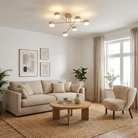BRILAGI - Lustră aplicată LED RGB dimabilă MONO 6xGX53/14W/230V Wi-Fi Tuya neagră