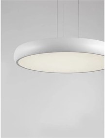 Lustra LED suspendata design modern Gap, alb