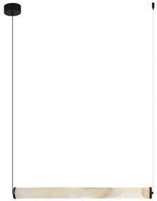Lustra LED, Design Liniar, ALABASTER- BLACK, ZB-2538