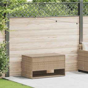 vidaXL Cutie de perne de exterior Bej 100x55x55,5 cm Poly Rattan