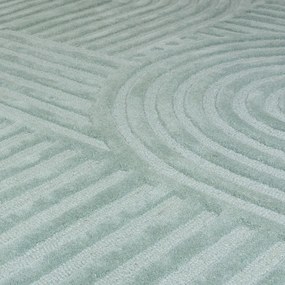 Covor din lână Flair Rugs Zen Garden 160 x 230 cm, turcoaz