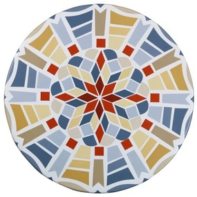 Fata de masa pentru o masuta de gradina, motiv mozaic, Ø 70 - 90 cm