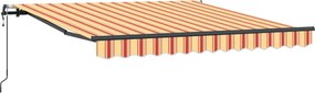 vidaXL Cortina Retractabilă Galben și portocalie 300 x 250 cm