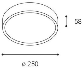 Plafonieră LED de exterior MIRA LED/18W/230V IP65 albă LED2