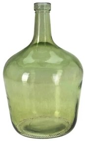 Vas Ophelia din sticla reciclata, verde, 13x25 cm