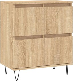 vidaXL Servantă, stejar sonoma, 60x35x70 cm, lemn prelucrat