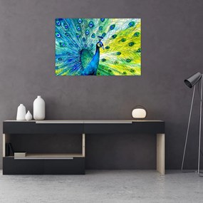 Tablou - Păun (90x60 cm)