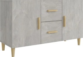 vidaXL Servantă, gri beton, 100x36x60 cm, lemn prelucrat