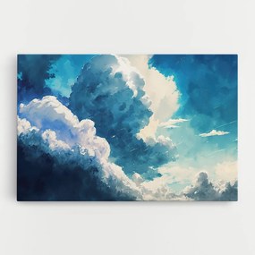 Tablou Canvas, 80x120cm, Dormitor si Living, Peisaje, Nori, White Blue Clouds Art