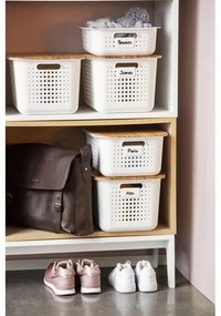 Coș de depozitare SmartStore Modern, alb, 37 x 28x 15 cm, 37 x 28 x 15 cm
