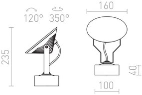 Aplică LED de exterior FOX LED/9W/230V IP65 RED-Design Rendl-R11753