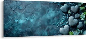 Tablou - Pietre în formă de inimă (120x50 cm)