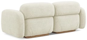 Canapea modulară crem cu tapițerie din țesătură bouclé 190 cm Ailani – Makamii