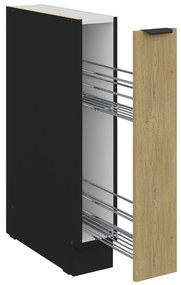 Dulap inferior de bucătărie Carminia 15 D CARGO BB (stejar cremona + negru). 1127989