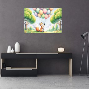 Tablou – Vulpe fericită (90x60 cm)