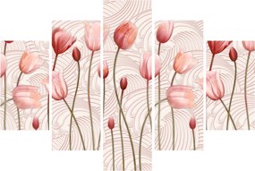 Tablou - Lalele roz (150x105 cm)