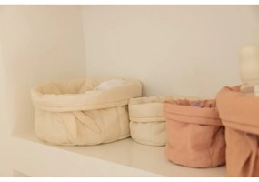 Cutii de depozitare pentru copii crem 2 buc. din material textil ø 30x20 cm Bambie Natural – Lorena Canals